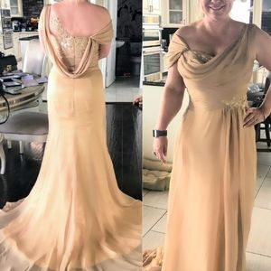 Champagne color dress